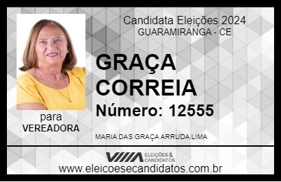 Candidato GRAÇA CORREIA 2024 - GUARAMIRANGA - Eleições