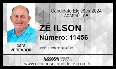 Candidato ZÉ ILSON 2024 - ACARAÚ - Eleições