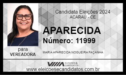 Candidato APARECIDA 2024 - ACARAÚ - Eleições