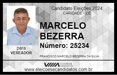 Candidato MARCELO BEZERRA 2024 - CARIDADE - Eleições