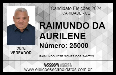 Candidato RAIMUNDO DA AURILENE 2024 - CARIDADE - Eleições