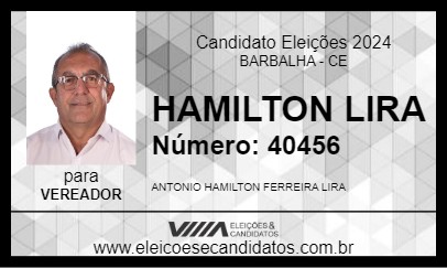 Candidato HAMILTON LIRA 2024 - BARBALHA - Eleições