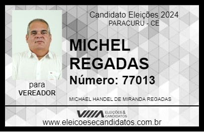 Candidato MICHAEL DO INSTITUTO 2024 - PARACURU - Eleições