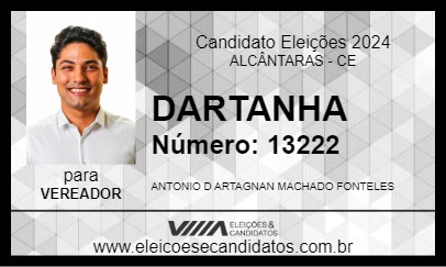 Candidato DARTANHAN 2024 - ALCÂNTARAS - Eleições