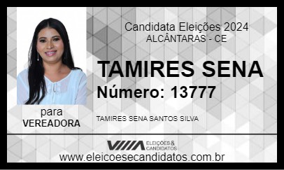 Candidato TAMIRES SENA 2024 - ALCÂNTARAS - Eleições