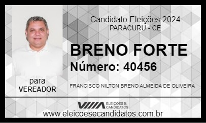 Candidato BRENO FORTE 2024 - PARACURU - Eleições