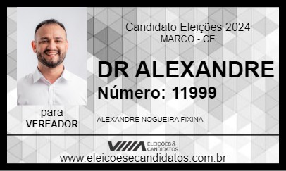 Candidato DR ALEXANDRE 2024 - MARCO - Eleições