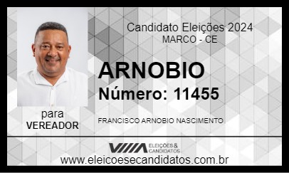 Candidato ARNOBIO 2024 - MARCO - Eleições