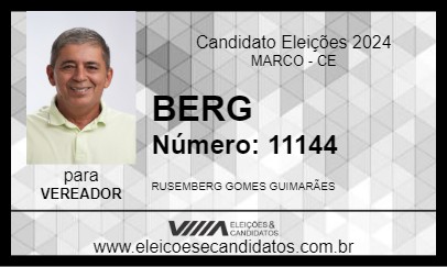 Candidato BERG 2024 - MARCO - Eleições