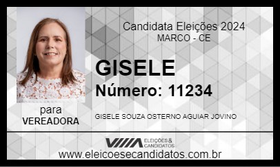 Candidato GISELE 2024 - MARCO - Eleições