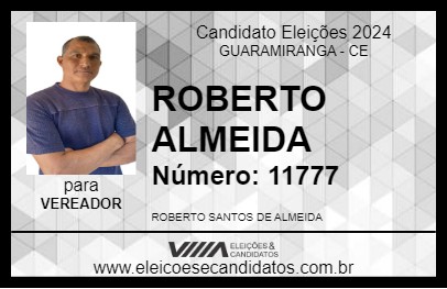 Candidato ROBERTO ALMEIDA 2024 - GUARAMIRANGA - Eleições