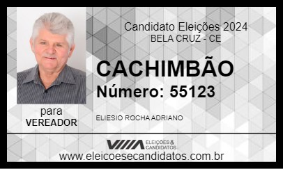 Candidato CACHIMBÃO 2024 - BELA CRUZ - Eleições