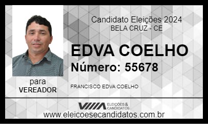 Candidato EDIVA COELHO 2024 - BELA CRUZ - Eleições