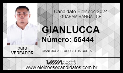 Candidato GIANLUCCA 2024 - GUARAMIRANGA - Eleições