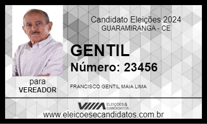 Candidato GENTIL 2024 - GUARAMIRANGA - Eleições