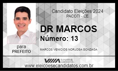 Candidato DR MARCOS 2024 - PACOTI - Eleições