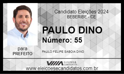 Candidato PAULO DINO 2024 - BEBERIBE - Eleições