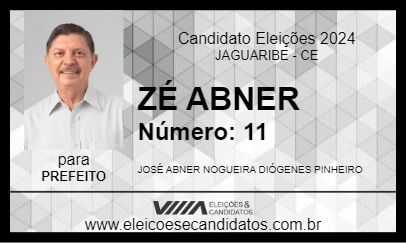 Candidato ZÉ ABNER 2024 - JAGUARIBE - Eleições