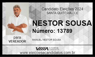 Candidato NESTOR SOUSA 2024 - SANTA QUITÉRIA - Eleições