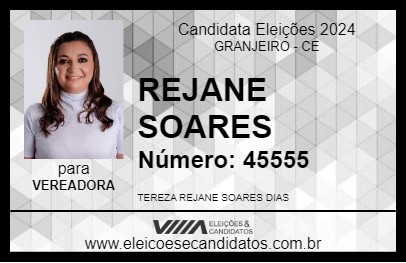 Candidato REJANE SOARES 2024 - GRANJEIRO - Eleições