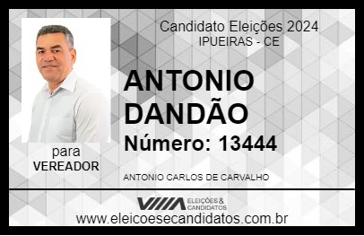 Candidato ANTONIO DANDÃO 2024 - IPUEIRAS - Eleições