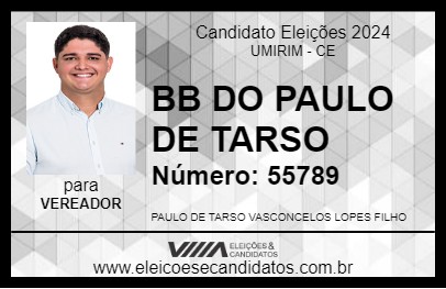 Candidato BB DO PAULO DE TARSO 2024 - UMIRIM - Eleições