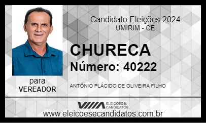 Candidato CHURECA 2024 - UMIRIM - Eleições