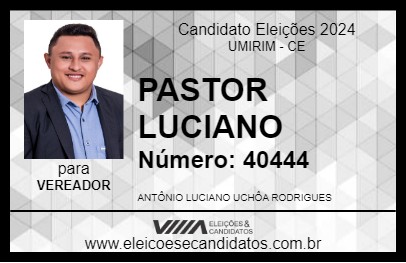 Candidato PASTOR LUCIANO 2024 - UMIRIM - Eleições