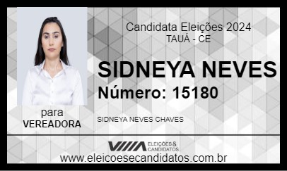 Candidato SIDNEYA NEVES 2024 - TAUÁ - Eleições