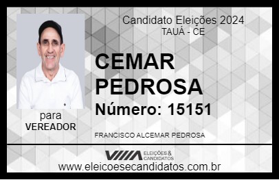 Candidato CEMAR PEDROSA 2024 - TAUÁ - Eleições