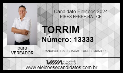 Candidato TORRIM 2024 - PIRES FERREIRA - Eleições