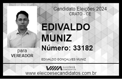 Candidato EDIVALDO MUNIZ 2024 - CRATO - Eleições