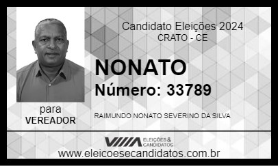 Candidato NONATO 2024 - CRATO - Eleições