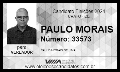 Candidato PAULO MORAIS 2024 - CRATO - Eleições