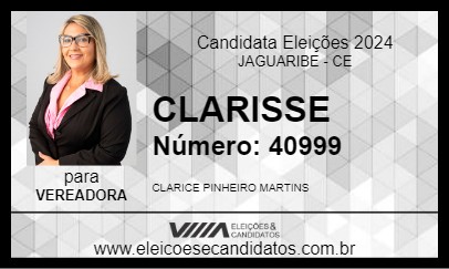 Candidato CLARISSE 2024 - JAGUARIBE - Eleições