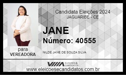 Candidato JANE 2024 - JAGUARIBE - Eleições