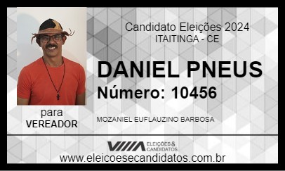 Candidato DANIEL PNEUS 2024 - ITAITINGA - Eleições