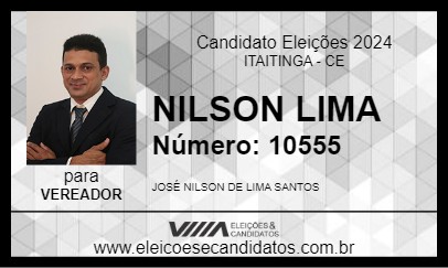 Candidato NILSON LIMA 2024 - ITAITINGA - Eleições