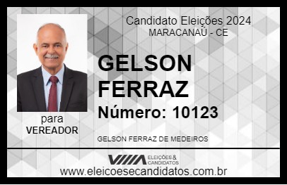 Candidato GELSON FERRAZ 2024 - MARACANAÚ - Eleições