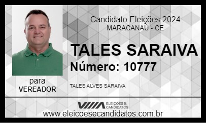 Candidato TALES SARAIVA 2024 - MARACANAÚ - Eleições