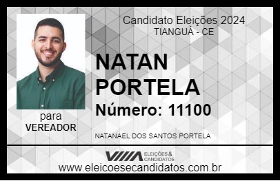 Candidato NATAN PORTELA 2024 - TIANGUÁ - Eleições