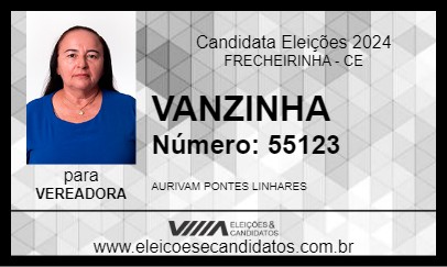 Candidato VANZINHA 2024 - FRECHEIRINHA - Eleições