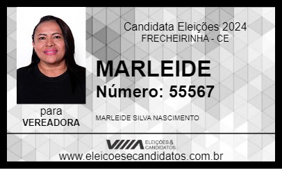 Candidato MARLEIDE 2024 - FRECHEIRINHA - Eleições