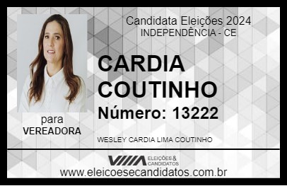 Candidato CARDIA COUTINHO 2024 - INDEPENDÊNCIA - Eleições