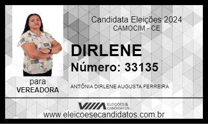 Candidato DIRLENE 2024 - CAMOCIM - Eleições