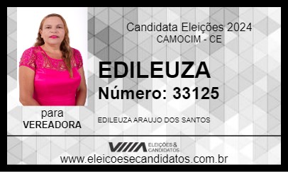 Candidato EDILEUZA 2024 - CAMOCIM - Eleições