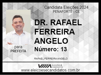 Candidato DR. RAFAEL FERREIRA ANGELO 2024 - PENAFORTE - Eleições