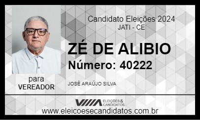 Candidato ZÉ DE ALIPIO 2024 - JATI - Eleições