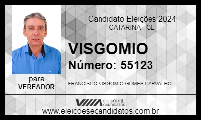 Candidato VISGOMIO 2024 - CATARINA - Eleições