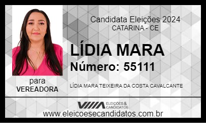 Candidato LÍDIA MARA 2024 - CATARINA - Eleições